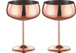 MD Discount SET 2 CALICI DA COCKTAIL capacità 430ml - 11,5x16cm - in accicio offerta