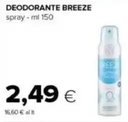 Tigre Deodorante BREEZE spray offerta