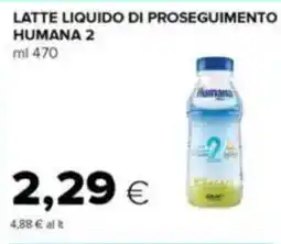 Tigre Latte liquido di proseguimento | latte di crescita polvere HUMANA 2 offerta