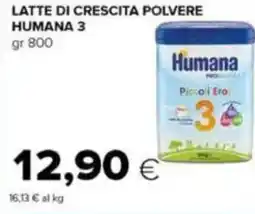 Tigre Latte di crescita polvere HUMANA 3 offerta