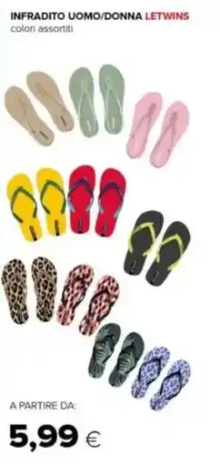 Tigre Infradito uomo/donna LETWINS offerta