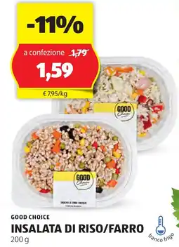 ALDI Good choice insalata di riso/farro offerta