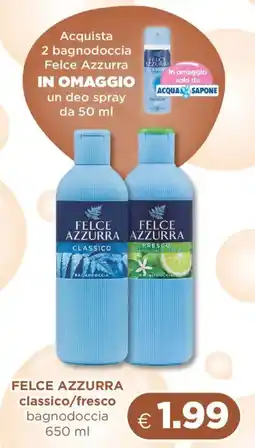 Acqua & Sapone FELCE AZZURRA classico/fresco bagnodoccia offerta