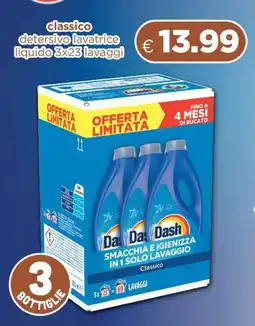 Acqua & Sapone DASH classico detersivo lavatrice liquido offerta