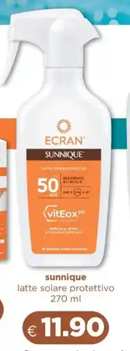 Acqua & Sapone ECRAN sunnique latte solare protettivo offerta