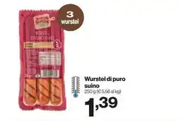 In'S Mercato Wurstel di puro suino offerta