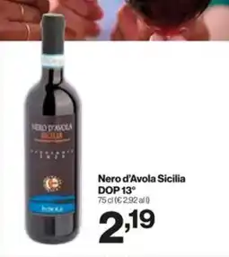 In'S Mercato Nero d'Avola Sicilia DOP 13° offerta