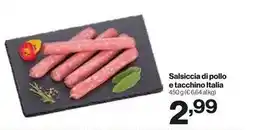 In'S Mercato Salsiccia di pollo e tacchino Italia offerta