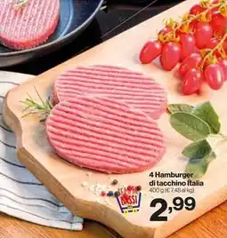 In'S Mercato 4 Hamburger di tacchino Italia offerta