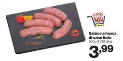 In'S Mercato Salsiccia fresca di suino Italia offerta