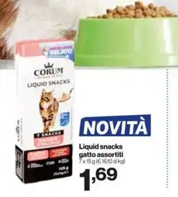 In'S Mercato Liquid snacks gatto assortiti CORUM offerta