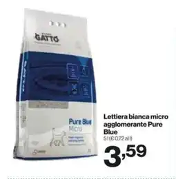 In'S Mercato Lettiera bianca micro agglomerante Pure Blue offerta