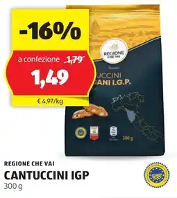 ALDI REGIONE CHE VAI Cantuccini IGP offerta