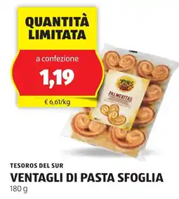 ALDI TESOROS DEL SUR Ventagli di pasta sfoglia offerta