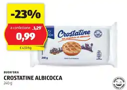 ALDI BUON'ORA Crostatine albicocca offerta