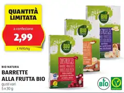 ALDI BIO NATURA Barrette alla frutta bio offerta