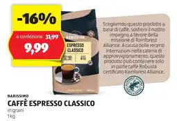 ALDI BARISSIMO Caffè espresso classico offerta