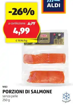 ALDI VICI Porzioni di salmone offerta