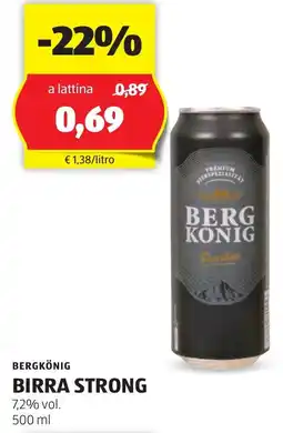 ALDI BERGKÖNIG Birra strong offerta