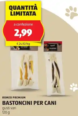 ALDI ROMEO PREMIUM Bastoncini per cani offerta