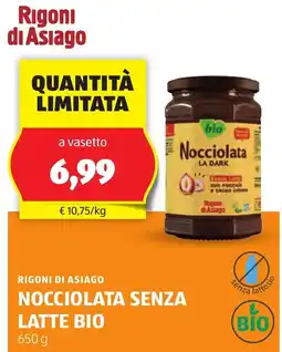 ALDI Rigoni di asiago nocciolata senza latte bio offerta