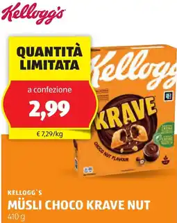 ALDI Kellogg's müsli choco krave nut offerta