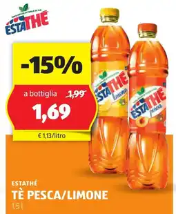 ALDI Tè pesca/limone ESTATHÉ offerta