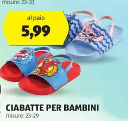 ALDI Ciabatte per bambini offerta