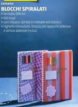 ALDI Expertiz blocchi spiralati offerta