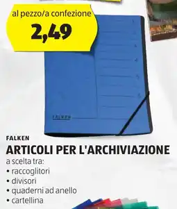 ALDI Falken articoli per l'archiviazione offerta