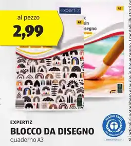 ALDI Expertiz blocco da disegno offerta