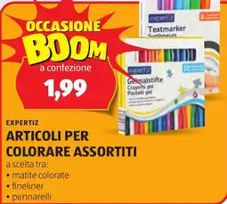 ALDI Expertiz articoli per colorare assortiti offerta