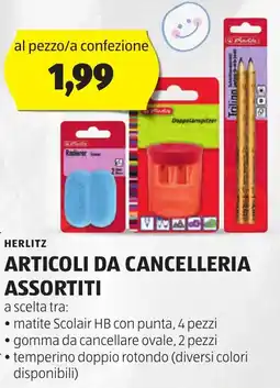 ALDI Herlitz articoli da cancelleria assortiti offerta