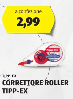 ALDI Tipp-ex correttore roller offerta