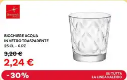 Max Factory SU TUTTA LA LINEA KALEIDO Bicchiere acqua in vetro trasparente 6 pz offerta