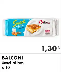 Iper Tosano BALCONI Snack al latte offerta