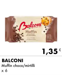 Iper Tosano BALCONI Muffin choco/mirtilli offerta