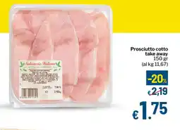 Qui Discount Prosciutto cotto take away offerta