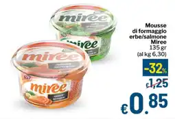 Qui Discount Mousse di formaggio erbe/salmone Miree offerta