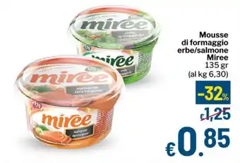 Qui Discount Mousse di formaggio erbe/salmone Miree offerta