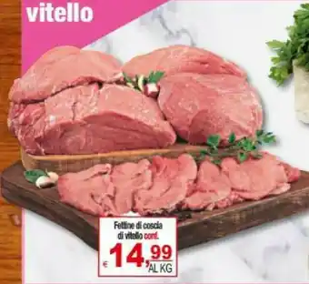 CTS Supermercati Fettine di coscia di vitello offerta