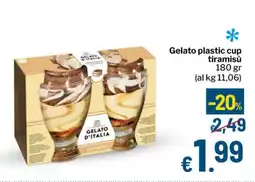 Qui Discount Gelato plastic cup tiramisù offerta