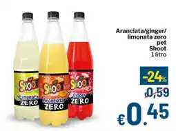 Qui Discount Aranciata/ginger/ limonata zero pet Shoot offerta