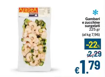 Qui Discount Gamberi e zucchine surgelati offerta