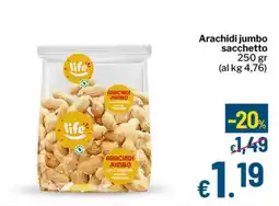 Qui Discount Arachidi jumbo sacchetto offerta