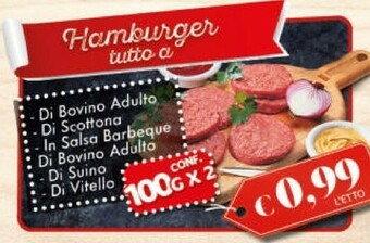 Crai Hamburger di bovino adulto offerta