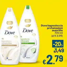 Qui Discount Dove bagnodoccia profumazioni assortite offerta