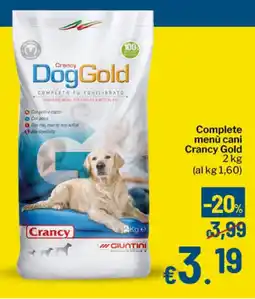 Qui Discount Complete menù cani Crancy Gold offerta