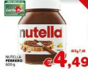 Crai Ferrero - nutella offerta