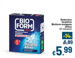 Qui Discount Detersivo lavatrice Bioform ossigeno attivo offerta